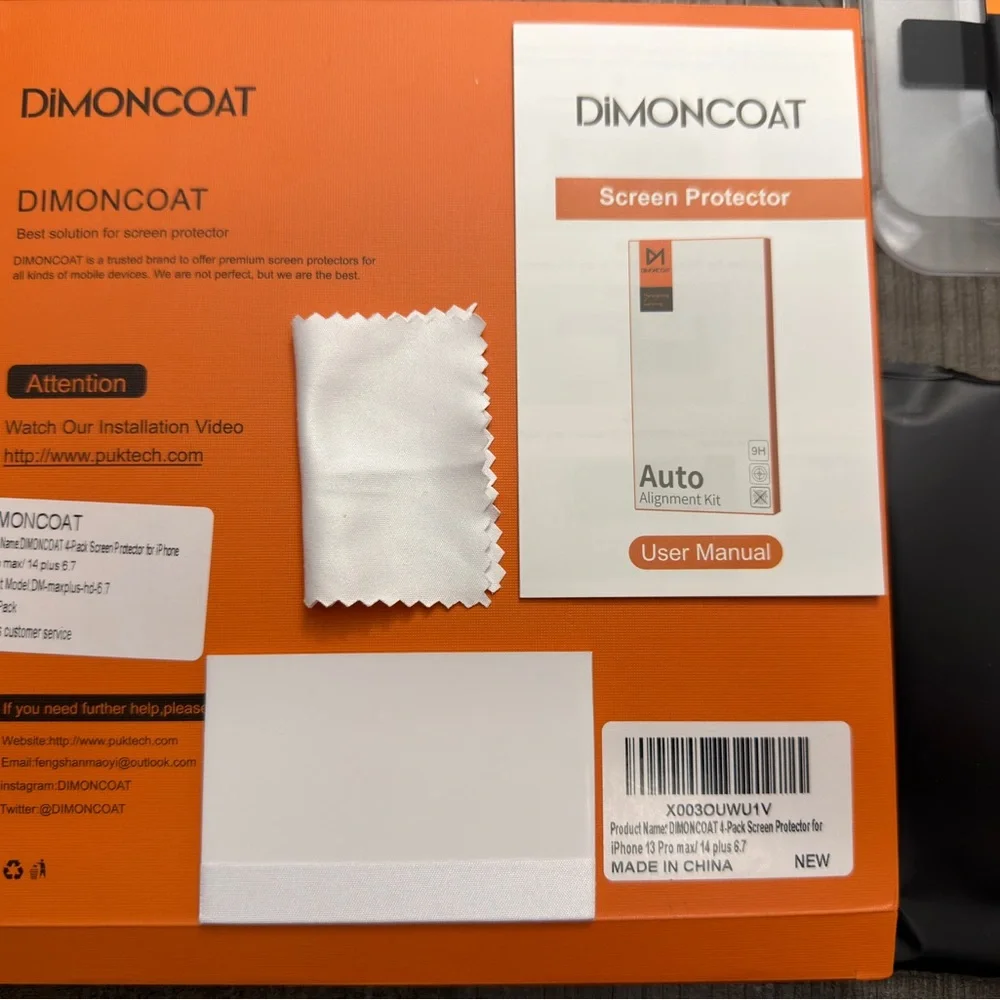 iPhone 13 Pro Max Dimoncoat 3 pack Tempered Glass Screen Protectors